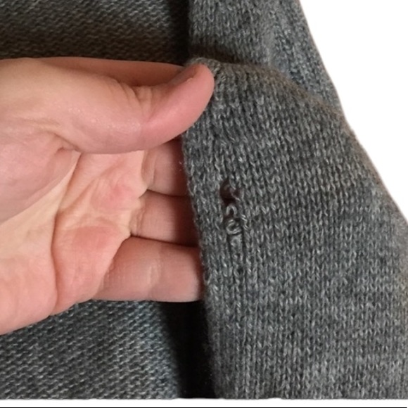 Max Mara 100% Cashmere Open-front Cardigan Sweater Super Soft Gray Size Small S - Picture 4 of 14